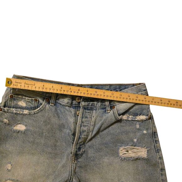 Abercrombie & Fitch 31/12 High Rise 4" Shorts Button Fly Raw Hem Preppy School - Picture 6 of 7